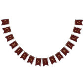 8レターレッド金ゴールド神バプテスコミューン祝福 バンティングフラッグ (全)