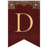 8レターレッド金ゴールド神バプテスコミューン祝福 バンティングフラッグ (第3の旗)