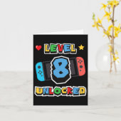 8ロック解除第8誕生日キッズビデオゲーム8年Ol カード (黄色い花)