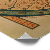 8世紀のBeatus mappamundiのコピー ポスター (角)