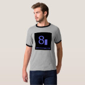 8人の不死の人音楽新しいロゴのワイシャツ Tシャツ (正面フル)