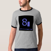 8人の不死の人音楽新しいロゴのワイシャツ Tシャツ (正面)