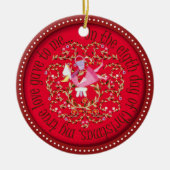 8人の女中Aの搾り出すこと セラミックオーナメント (正面)