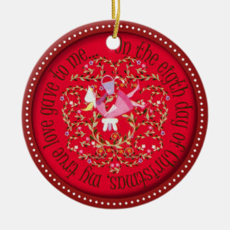 8人の女中Aの搾り出すこと セラミックオーナメント