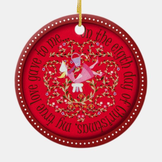 8人の女中Aの搾り出すこと セラミックオーナメント (裏面)