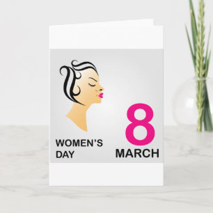 8人の行進の国際的な女性の日 カード