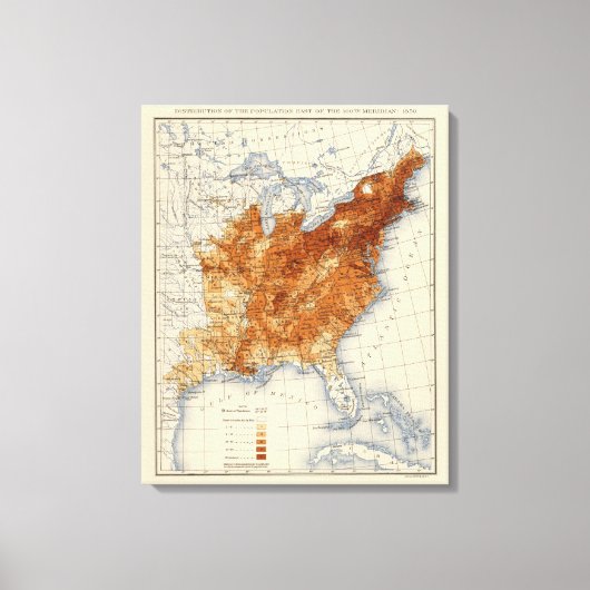 8人口1850 キャンバスプリント (正面)