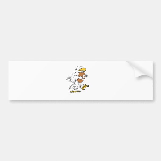 8以下のYAFLイーグルス バンパーステッカー (正面)