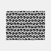 8個のボールビリヤードのプールパターンカスタムの色 フリースブランケット (正面(横))