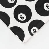 8個のボールビリヤードのプールパターンカスタムの色 フリースブランケット (角)