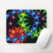 8個の鮮やかな星の円 マウスパッド (マウス)