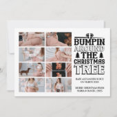 8写真クリスマスツリー妊娠のお知らせ シーズンカード (正面)