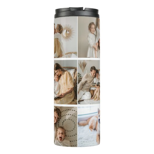 8写真コラージュ私たちは愛おばあちゃんナナアーチ タンブラー (裏面)