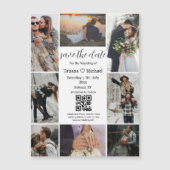 8写真コラージュqrコード日付磁石を保存 (正面)