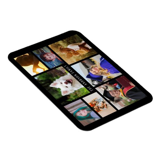 8写真テンプレートコラージフレキシブルフォトマグネット マグネット (右側)