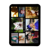 8写真テンプレートコラージフレキシブルフォトマグネット マグネット (縦)