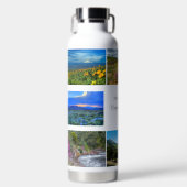 8写真テンプレートパーソナライズ文字真空シール ウォーターボトル (正面)