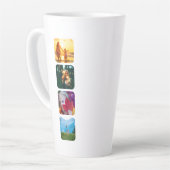 8写真テンプレート両面(高さ) カフェラテマグ (左アングル)