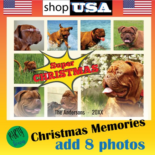 8写真ファミリーフォト✨カスタムクリスマス シーズンカード