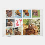 8写真ファミリーフォト✨クリスマスコラージュカスタム キッチンタオル (横)