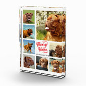 8写真ファミリーフォト✨コラージュカスタムクリスマス フォトブロック (右)