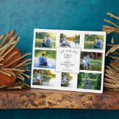 8写真モダンコラージュ父の日の形見 フォトプラーク (側面)