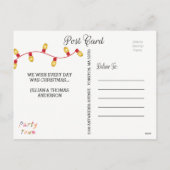 8写真家族の写真✨コラージクリスマスホー シーズンポストカード (裏面)