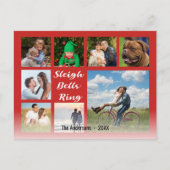 8写真家族の写真✨コラージクリスマスホー シーズンポストカード (正面)