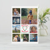 8写真家族の写真✨コラージクリスマス シーズンカード (スタンド正面)