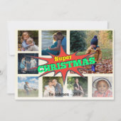 8写真家族の写真✨コラージクリスマス シーズンカード (正面)