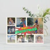 8写真家族の写真✨コラージクリスマス シーズンカード (スタンド正面)