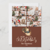 8写真西カウボーイハットクリスマス シーズンカード (正面)