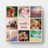 8写真赤面ピンク最高のワームパーソナライズされた フォトプラーク (正面)