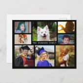 8写真instagram写真ファミリーポストカード ポストカード (正面/裏面)