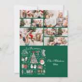 8写真Tis The Seasonレトログリーンクリスマス シーズンカード (正面)