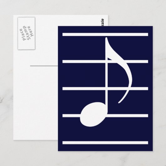 8分音符 ポストカード (正面/裏面)