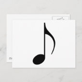 8分音符 ポストカード (正面/裏面)