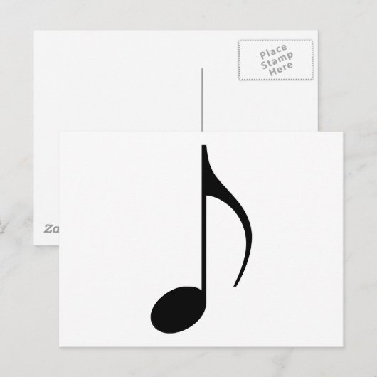 8分音符 ポストカード (正面/裏面)