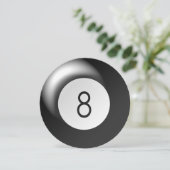 8匹の球のプールのテーマの円のパーティの招待状 招待状 (スタンド正面)