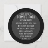 8匹の球のプールのテーマの円のパーティの招待状 招待状 (裏面)