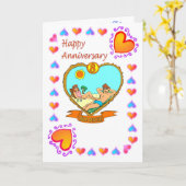 8周年ブロンズ記念カード カード (黄色い花)