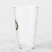 8周年結婚記念ブロンズトナカイの紋章 タンブラーグラス (左)