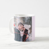 8周年記念トルマリンハートカスタム写真 コーヒーマグカップ (正面左)