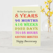 8周年記念マイルストーンカード カード (黄色い花)