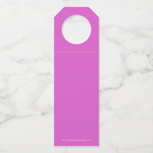 8周年記念写真結婚宝石ハート ボトルネックタグ (裏面)