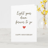 8周年記念日 - 8年経った今も、これからもずっと カード (黄色い花)