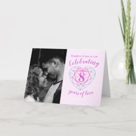 8周年記念結婚ハート2トーントルマリン カード