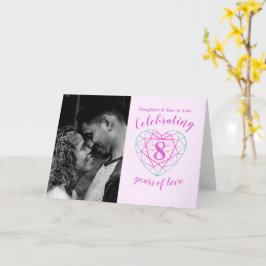 8周年記念結婚ハート2トーントルマリン カード