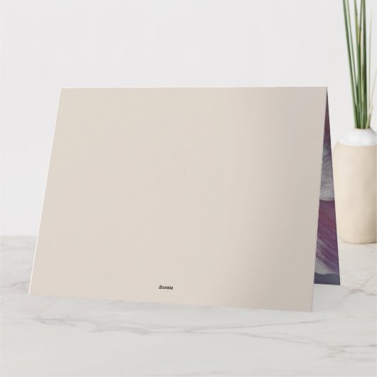 8周年記念結婚妻あいさつ カード (裏面)