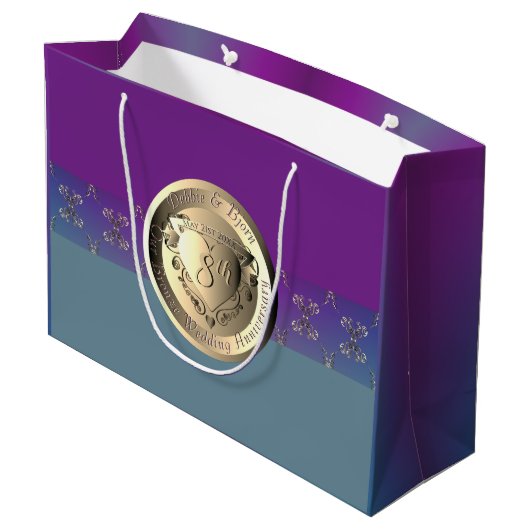 8周年記念結婚銅エンブレム抱き枕 ラージペーパーバッグ (裏面アングル)